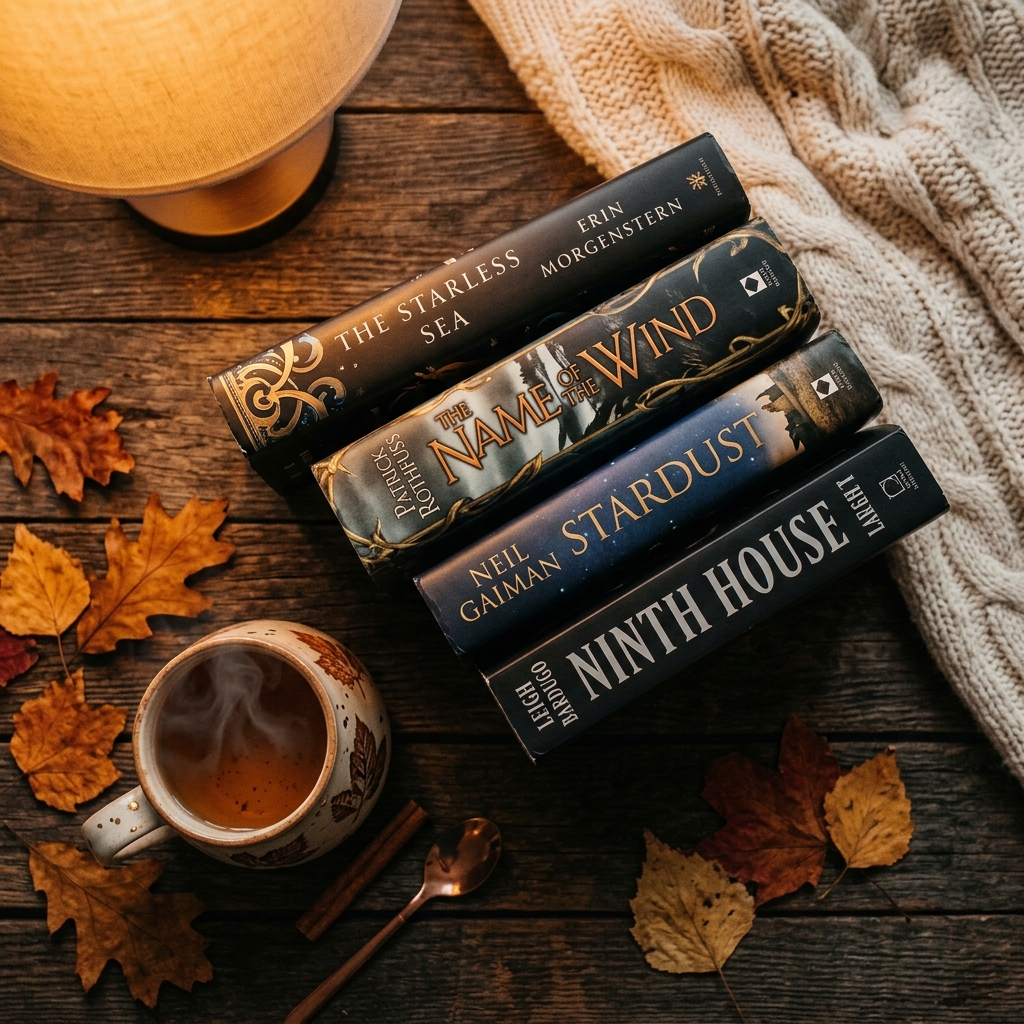 new book stack just dropped and honestly my social life never stood a chance. fall reading season is sacred and i will not be taking questions.